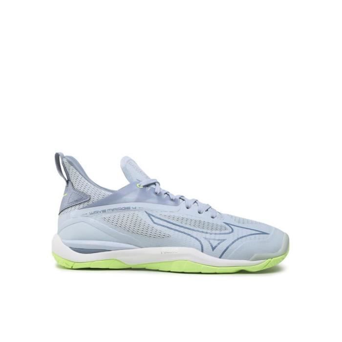 Chaussure de handball femme - Mizuno - Wave Mirage 4 - Bleu - Indoor