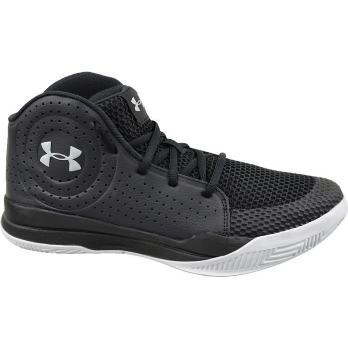 under armour gs jet 2019 3022121-001 chaussures de basket-ball pour enfant noir