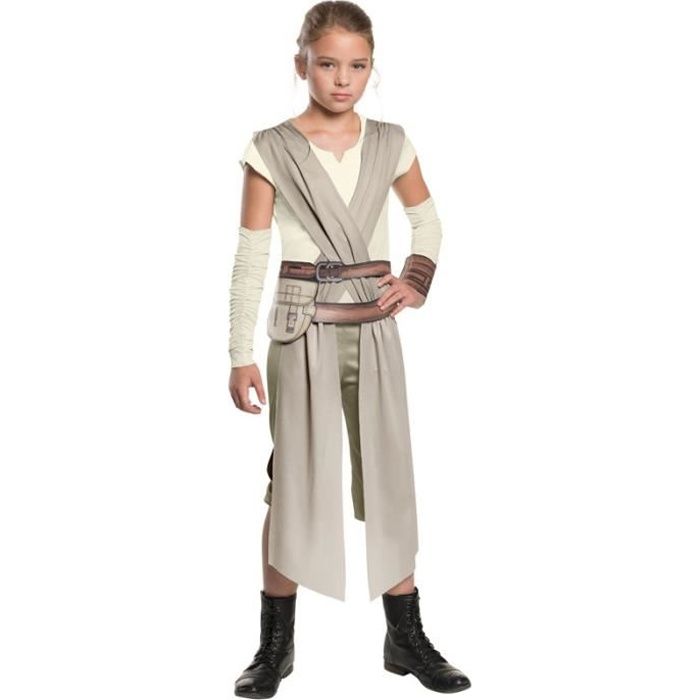 Deguisement Stars Wars Rey Fille Cosplay Costume Gris Gris Cdiscount Pret A Porter
