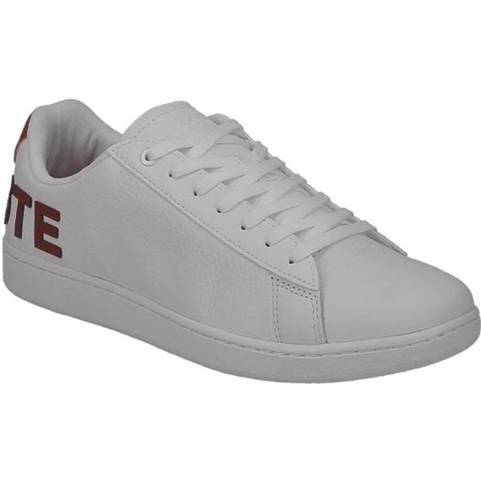Lacoste carnaby evo hotsell blanche et or