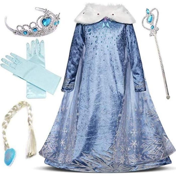 Robe princesse reine des neiges - Cdiscount