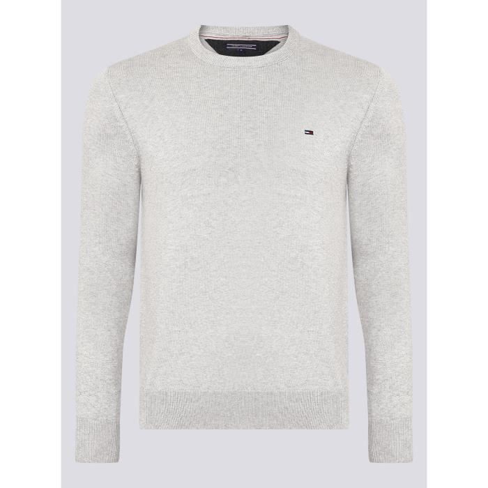 Pull tommy top hilfiger homme gris