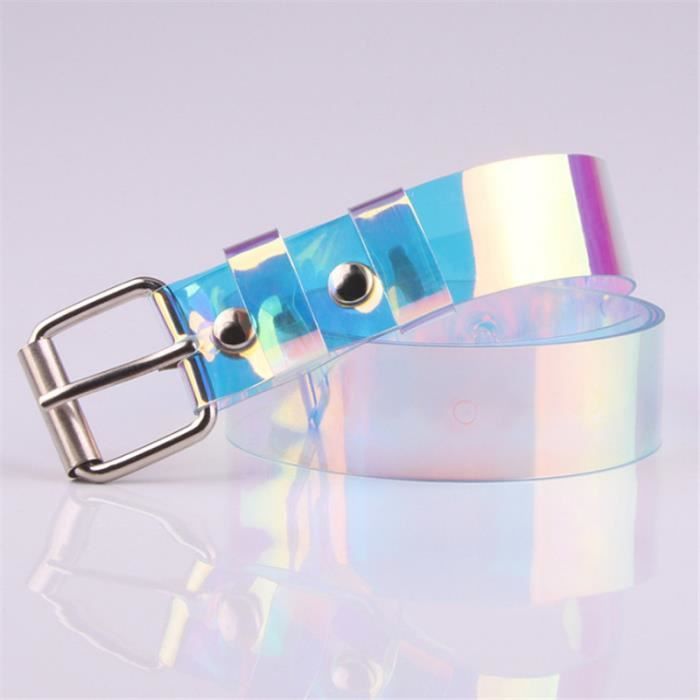 CEINTURE Femme Ceinture en plastique transparente color e pour