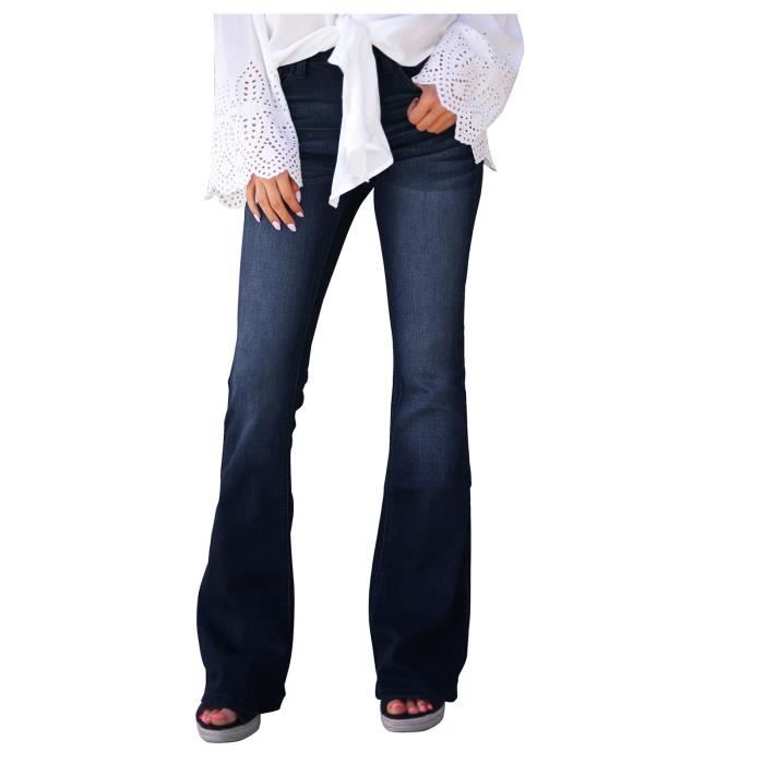 Jeans Femme Football Imprimé Jeans Déchirés Pantalons Grandes Tailles m11220