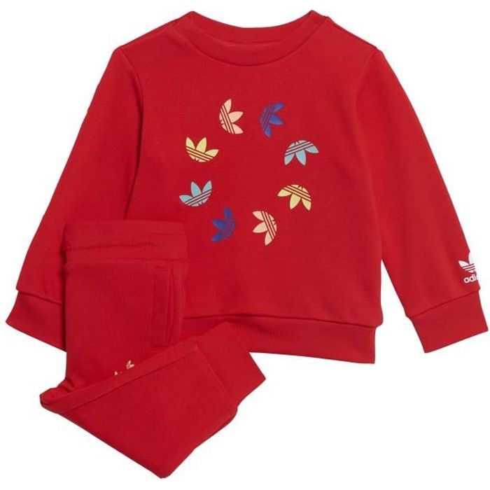 Surv tement Enfant Adicolor Rouge Adidas Manches Longues