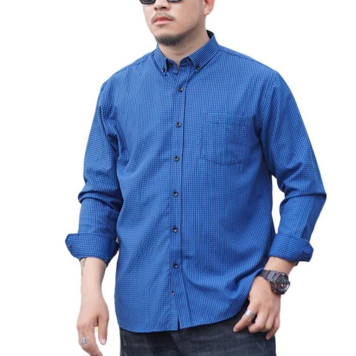 Chemise Décontractée à Carreaux Homme - Cardigan à Fermeture Éclair, Manches Courtes, Style Casual Grande Taille, Look Tendance Été