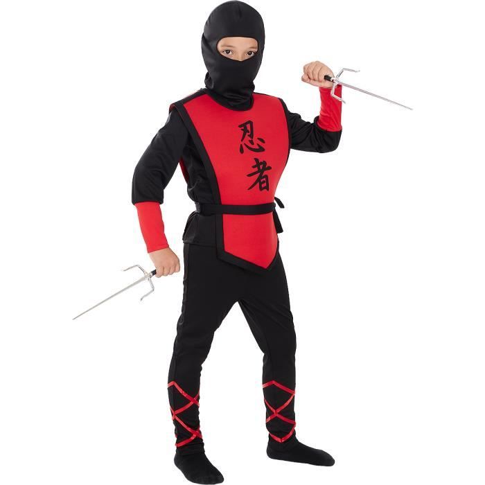 Déguisement Ninja rouge garçon - FUNIDELIA - Taille 7-9 ans