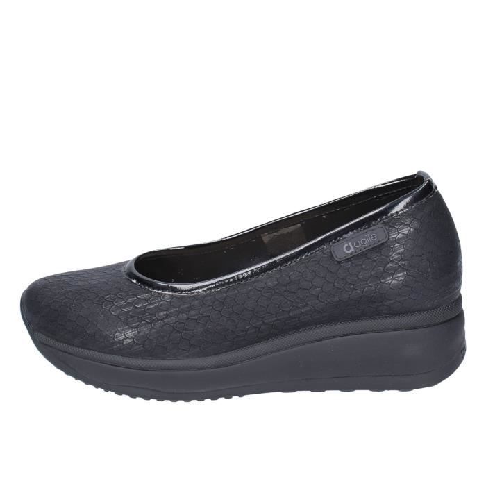 AGILE by RUCOLINE Ballerines Femme Noir Cuir synthétique BE603