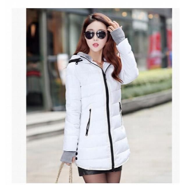 Veste En Coton Femme Tous Les Assortis Élégant Hiver Matelassé Manteau En Coton Tempérament Rouge V 10701