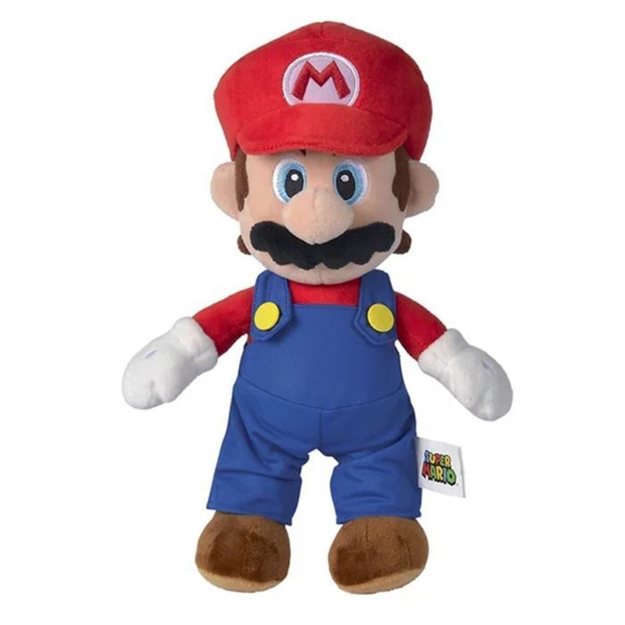 peluche nicotoy super mario 30 cm multicolore