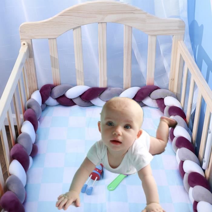 Tour De Lit Coussin Serpent Coussin Tresse Pare Chocs Velours Protection Bebe Securite 2m Blanc Gris Violet Fonce Cdiscount Puericulture Eveil Bebe Tour De Lit Coussin Serpent Coussin Tresse Pare Chocs Velours Protection Bebe Securite 2m Blanc Gris Violet Fonce Cdiscount Puericulture Eveil Bebe