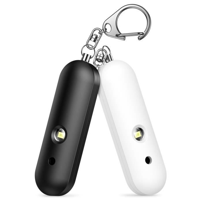 blendx Alarme personnelle Porte-clés durgence Auto-défense de sécurité alArmes avec LED Rose 