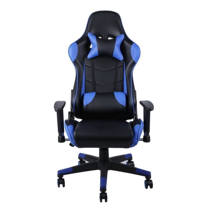 Chaise Gaming Fauteuil De Bureau Gamer Pro Design Baquet Dossier Haut Inclinable Avec Appui Tete Et Soutien Lombaire Ajustable Achat Vente Siege Gaming Cdiscount
