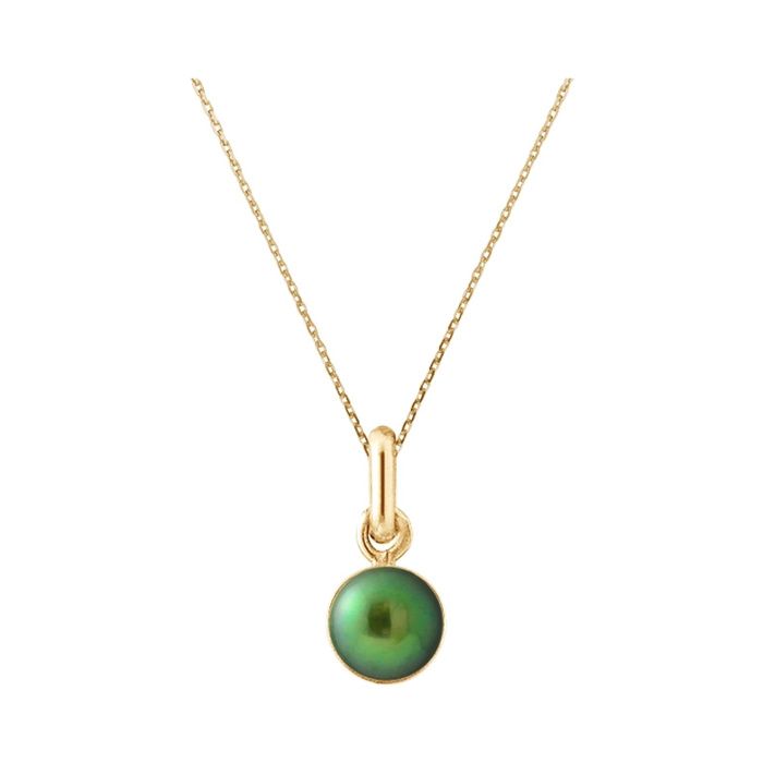 Fermoir Pendentif En Or 333 (8 Carats) Avec Perle - 10 Mm - Jaune - Neuf Avec étiquettes