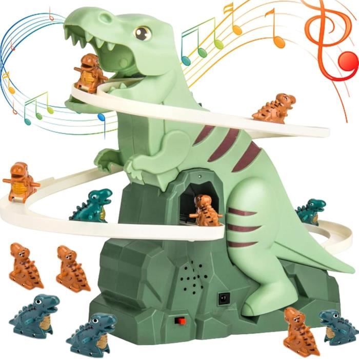 Meilleurs prix pour Dinosaure Jouet Jouet d'escalier d'escalade de dinosaure pour enfants - Toboggan d'escalier électrique avec lumières et musique