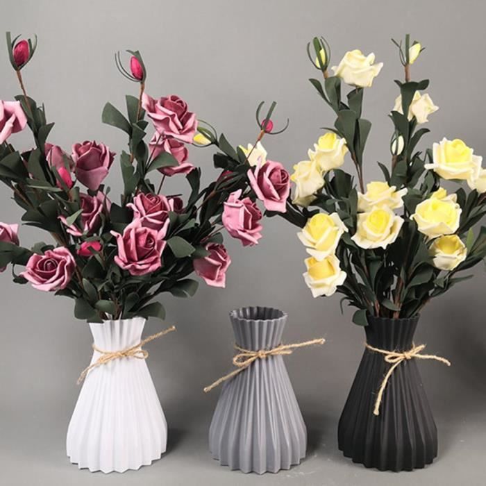 Milan – Vase Décoratif Rayé Jaune En Céramique | Paris