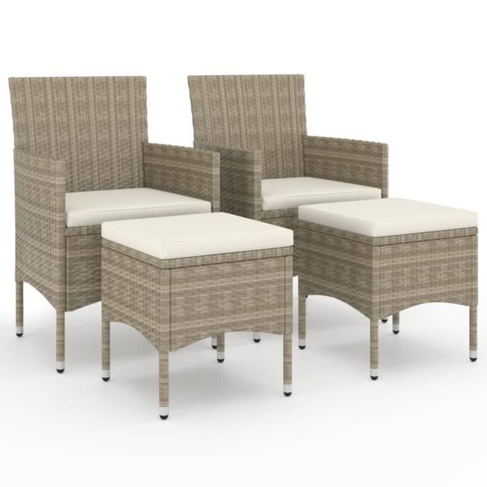 Lot De 6 Chaises Jardin Empilables LYMA – Métal Blanc & Textilène Beige, Confort & Style Moderne