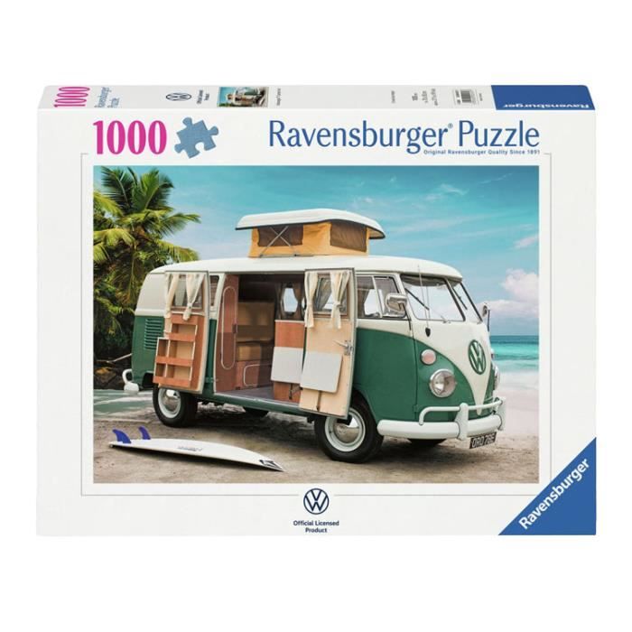 Puzzle 1000 pièces : Volkswagen T1 Camper Van Ravensburger France - vue 3