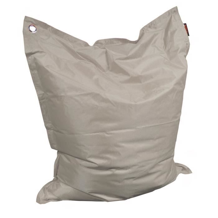 CORFOU Maxi Pouf géant imperméable & déhoussable Intérieur & Extérieur