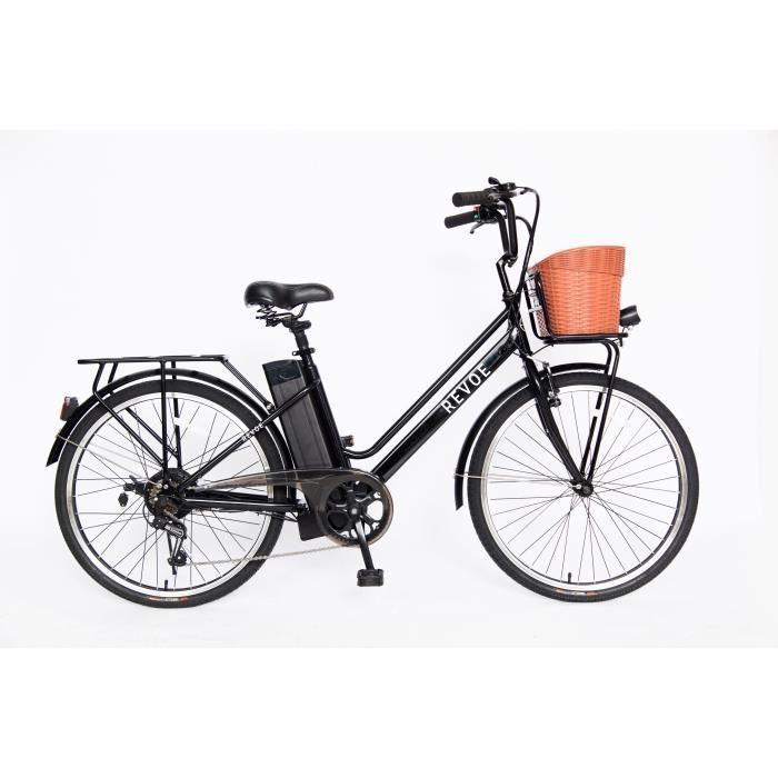 VELO ELECTRIQUE EZA CITY ROAD 10.4 Ah - 26 POUCES NOIR - ALPA