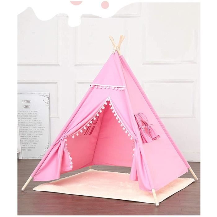 Tente Cabane Enfants Avec Étoiles Lumineuses – Grande Tente De Jeu Intérieure, Facile à Monter Et Sûre