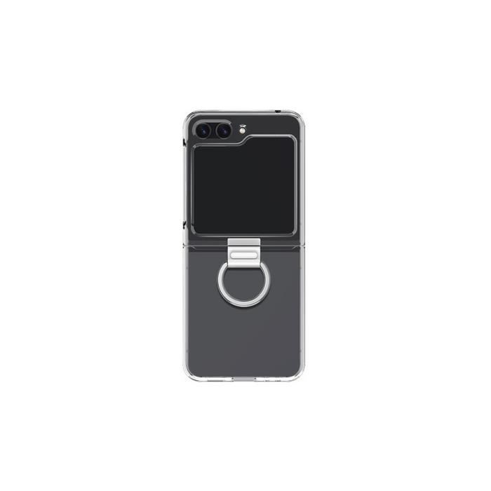 Coque transparente avec anneau Designed for Samsung Z Flip 5