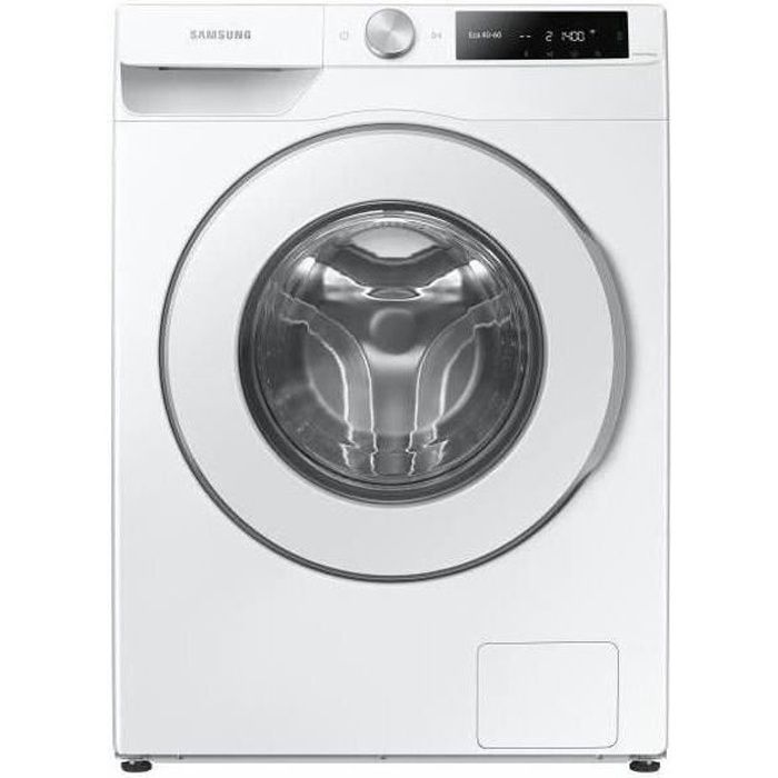 Lave-linge SAMSUNG WW90T634DHE - 9 kg - EcoBubble - Tambour Crystal Care - Blanc épuré