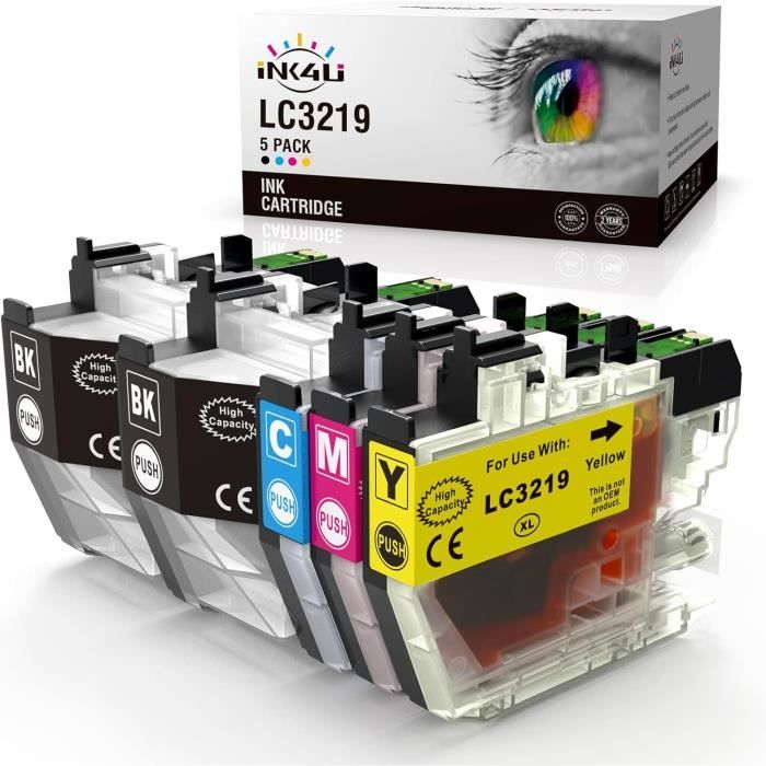 Vhbw Cartouche D'encre Noire Comme Brother LC-22U BK, LC