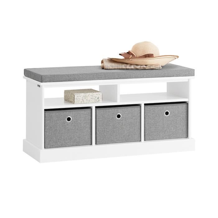 Sobuy Fsr67 Hg Banc De Rangement Avec Coussin Rembourre 2