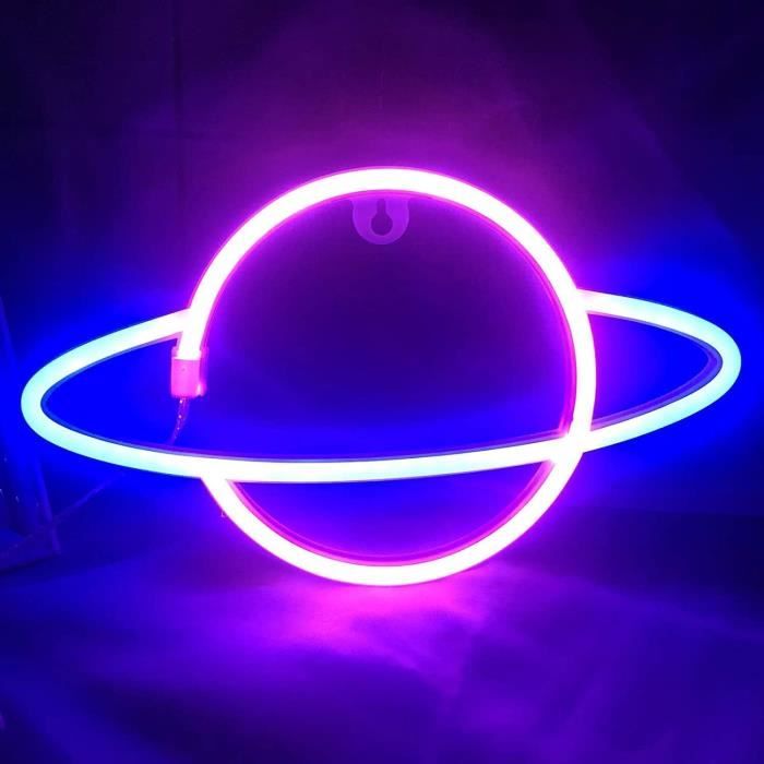 Enseigne Néon Planète Hangrow - Décoration Murale LED USB/Batterie