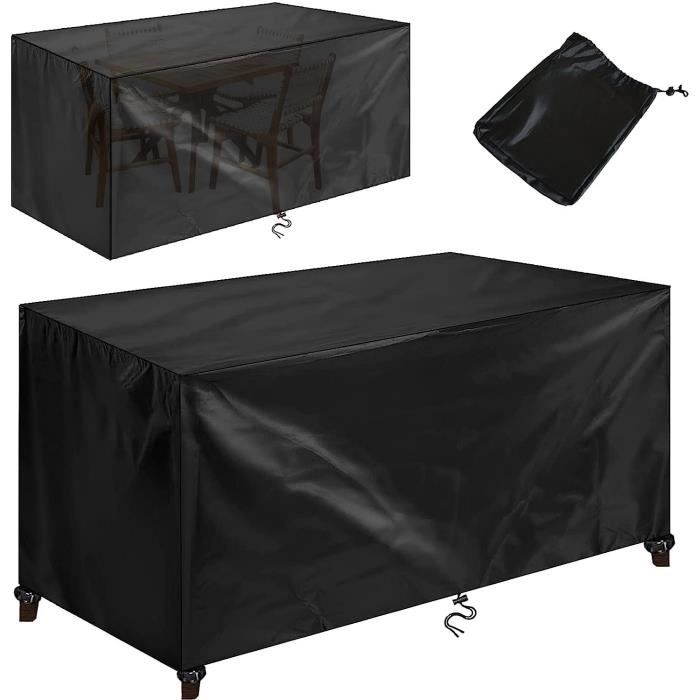 Housse De Protection Pour Meuble De Jardin Intérieur/extérieur 420D 125x125x74 Cm SWAGX