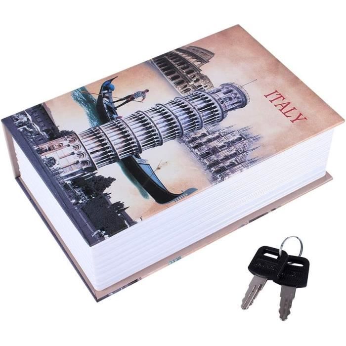 Coffre-fort Secret En Forme De Livre - Dissimulation Bijoux, Argent, Documents - Avec 2 Clés, Style Dictionnaire
