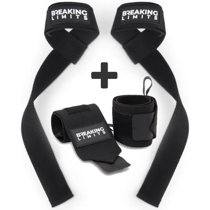 BREAKING LIMITS Bandes de poignet Cross Training - Supports de poignet pour haltérophilie, WOD et gymnastique - Équipement de fitness pour homme et BREAKING LIMITS Bandes de poignet Cross Training - Supports de poignet pour haltérophilie, WOD et gymnastique - Équipement de fitness pour homme et