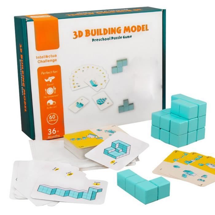 Jouet De Bloc De Construction, Intéressant Coin éducatif En Hêtre 3D Jouet  De Puzzle Pour Bébé Pour 3 Ans Au-dessus 