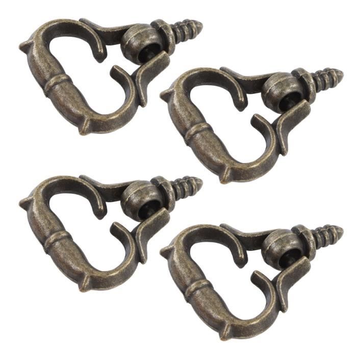 Lot De 8 Poignées De Tiroir Vintage JaneYi – Bronze, Trou Unique, Avec Vis