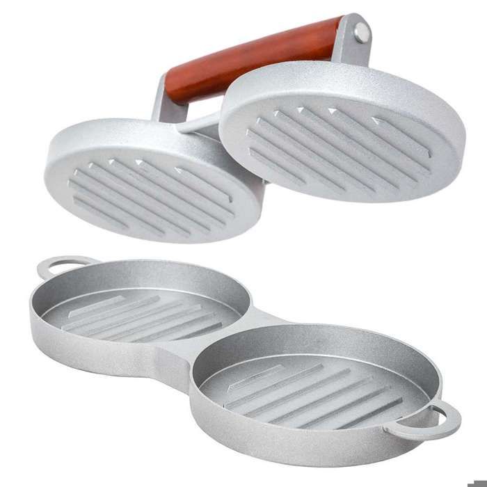 Tectake Moule A Steak Hache Double En Fonte D Aluminium O 12 Cm Poignee Marron Achat Vente Presse A Hamburger Double Presse A Hamburger Cdiscount