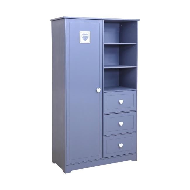 Armoire Alice Theo Bebe Gris Gris Silex Pantone 431c Achat