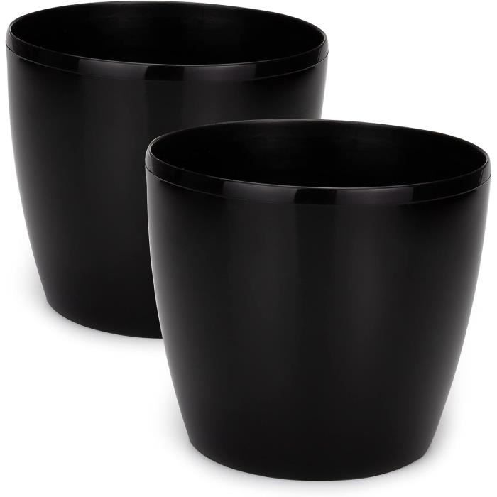 Protection Sol Et Rangement PATIKIL Lot De 12 Soucoupes Rondes En Plastique De 27,9 Cm Pour Pots De Fleurs, Plateaux D'égouttement Pour Intérieur Et Extérieur, Jardin - Rouge Soucoupe Pour Pots De Fleurs