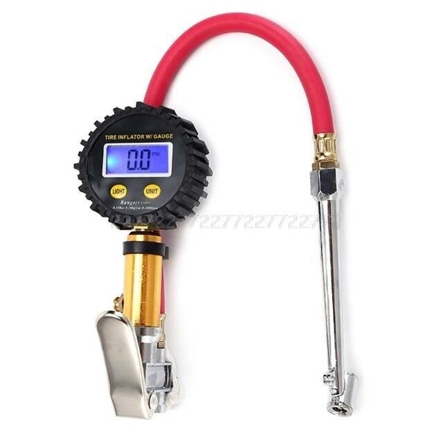 Boussole Numérique Voiture - Écran LCD 4,6'' - Température Intérieur/extérieur - Horloge, Date - Rétroéclairage Bleu