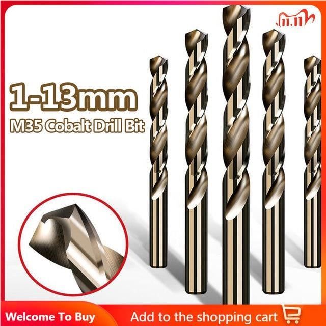 15 Forets Hélicoïdaux HSS Cobalt 1.2mm - Pour Métaux Ferreux Et Non-ferreux, Précision Max