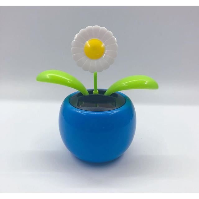 Fleur Dansante Solaire Tournesol - Décoration Animée Pour Tableau De Bord Voiture, Bureau, Rebord Fenêtre - 8