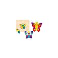 Puzzle 4 couches papillon - GOKI - Animaux - Moins de 100 pièces - Bébé - Mixte-1