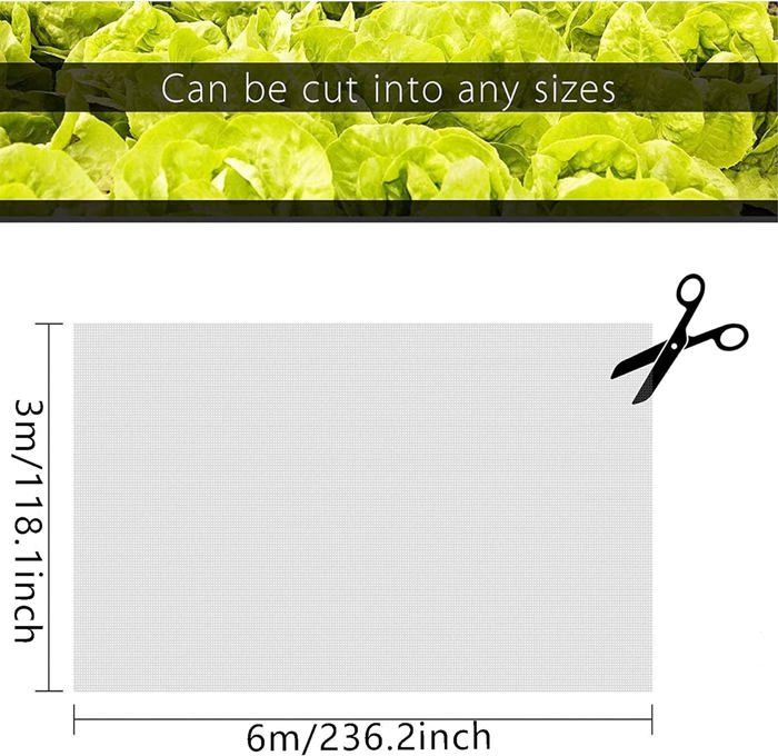 Filet Anti-Oiseaux Anti-Insectes 3x3m Pliable à Maille Fine Pour Potager Jardin Verger