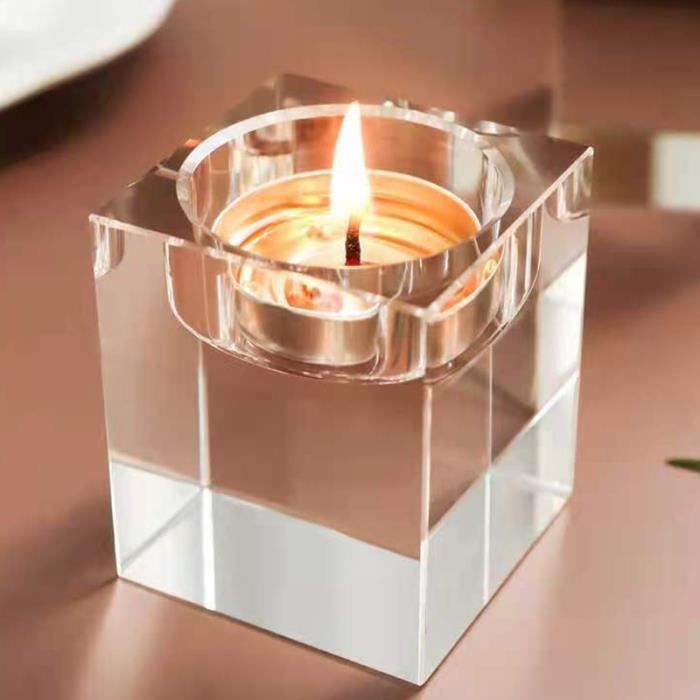 Lot De 3 Bougeoirs En Verre Transparent Cylindrique - Tailles 180ml, 220ml, 270ml - Pour Bougies, Décoration Table