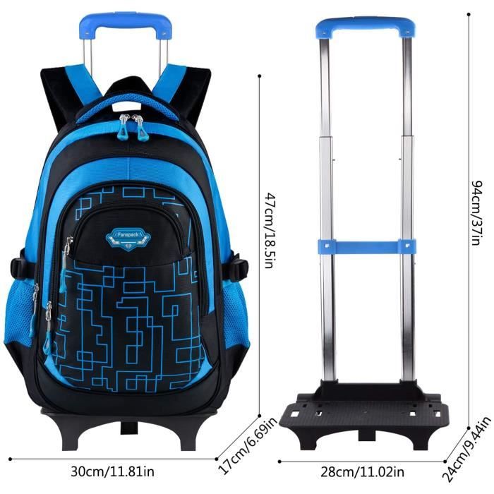 Cartable a roulettes gar on Sac a Roulette Garcon Sac Ecole