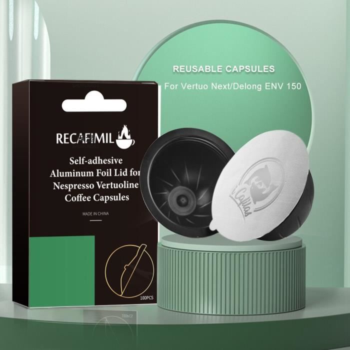 Bouchon RéUtilisable 2 PièCes pour Capsules Nespresso Vertuo et
