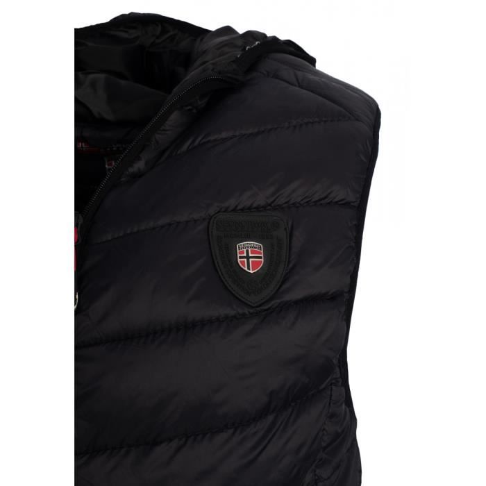Doudoune noir online homme sans capuche