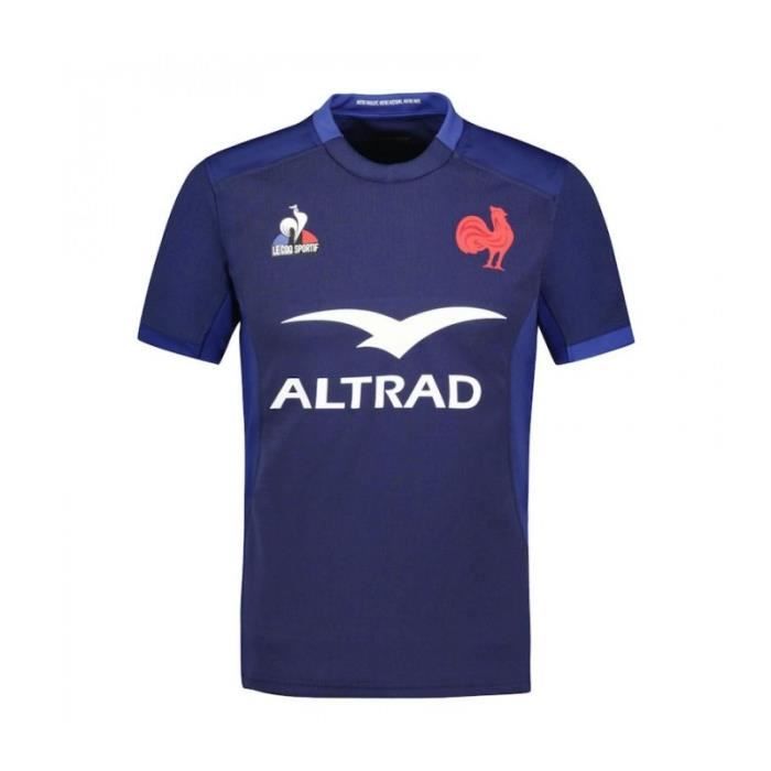 Maillot Replica Domicile XV de France 2024 Le Coq Sportif Homme Manches Courtes Bleu Cdiscount Sport