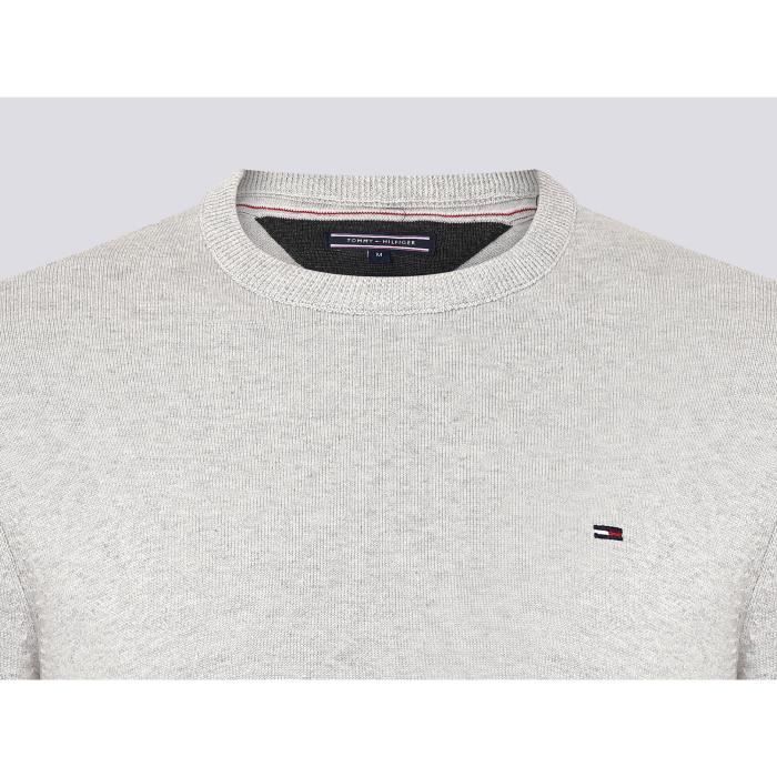 Pull tommy hilfiger homme gris sale