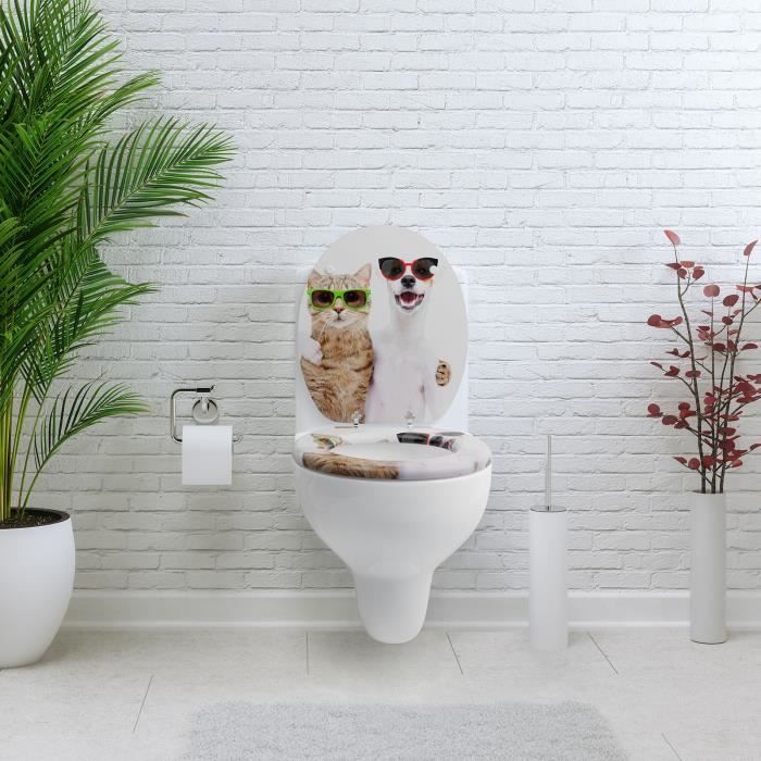 Abattant wc bois hotsell frein de chute